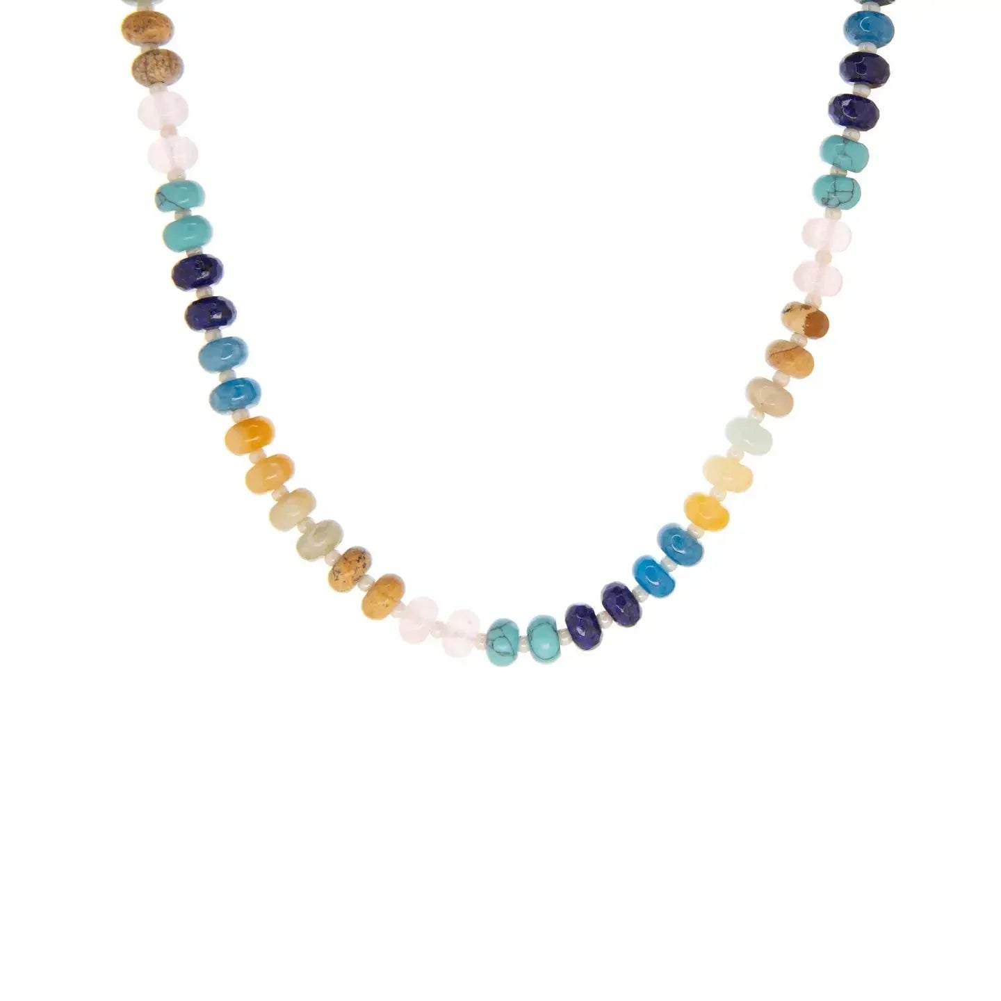 Rondelle Beaded Necklace Multi