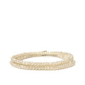 Mini Stretch Crystal Beaded Bracelet Champagne