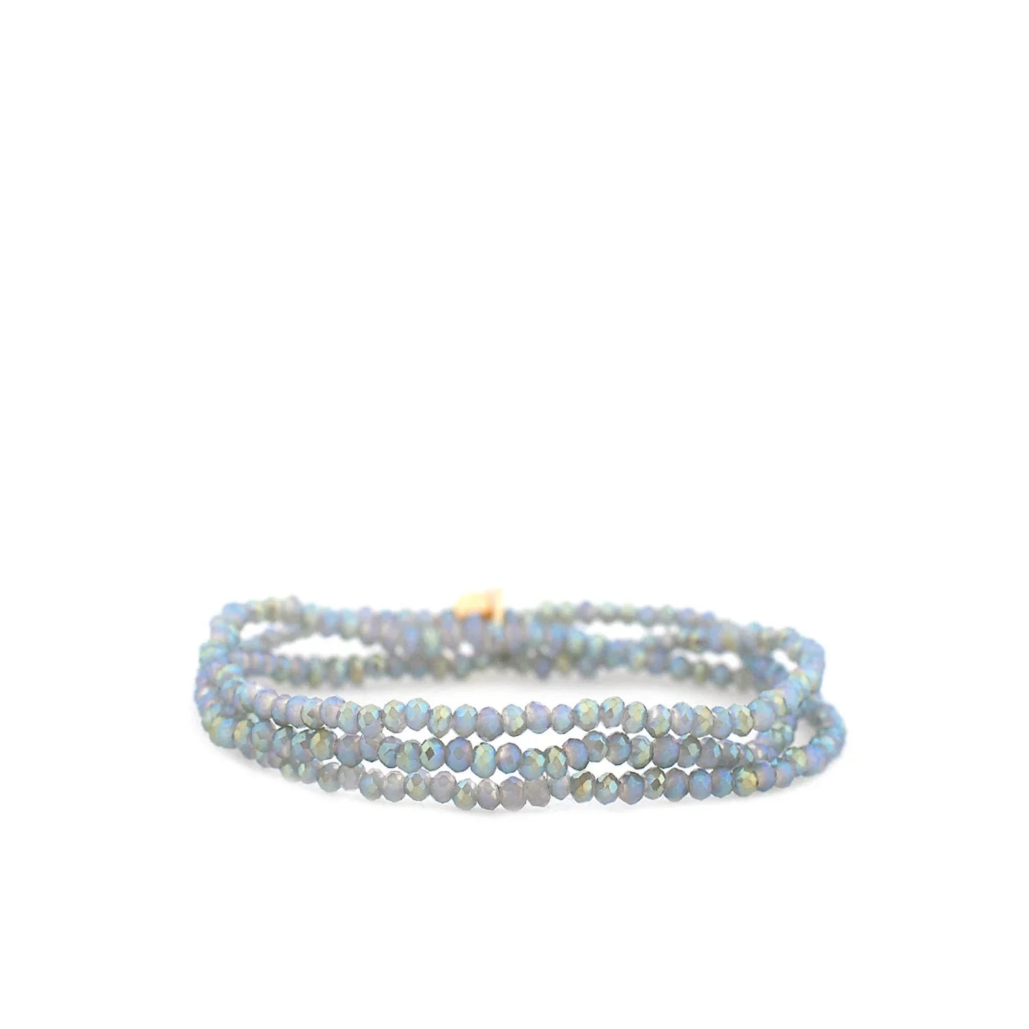 Mini Stretch Crystal Beaded Bracelet Sky