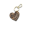 Handmade Brown Heart Bag Charm & Keychain