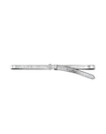 Dash Leather Belt Silver