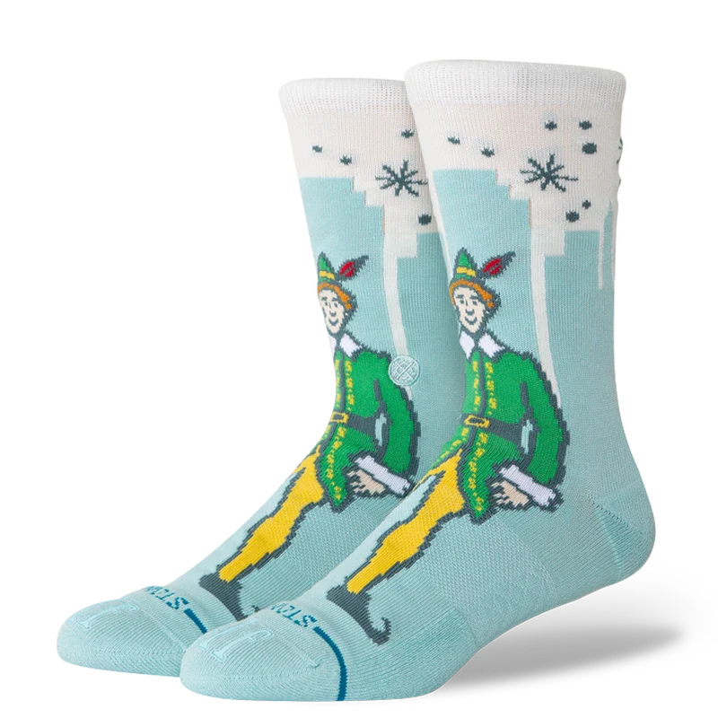 Big City Elf Crew Socks Ice Blue
