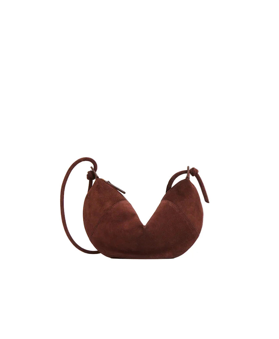 Mini Fortuna Crossbody Chocolate Suede