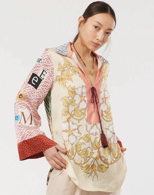 Caroline String Tie Collar Oriental