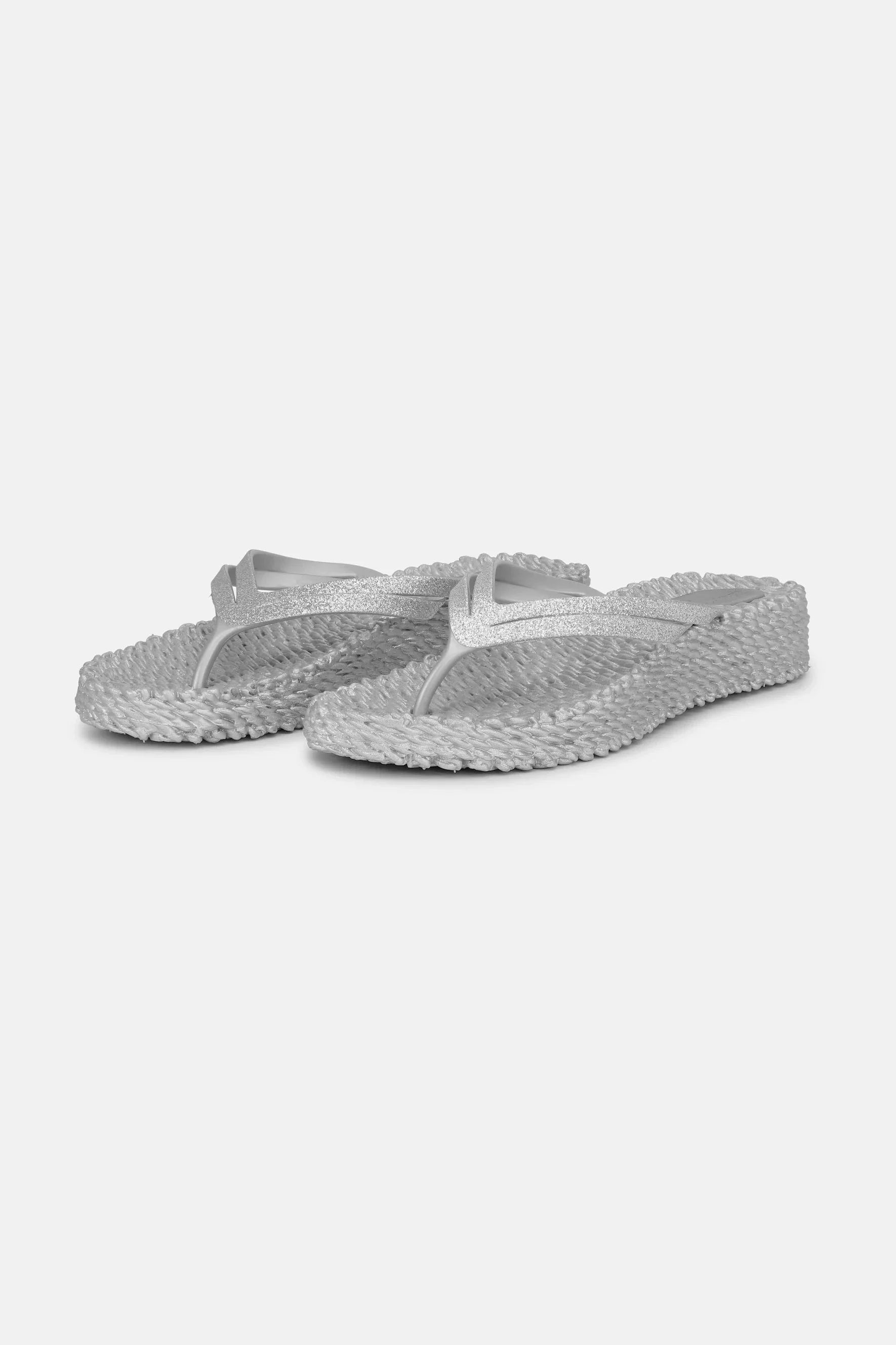 Cheerful Platform Flip Flop Silver