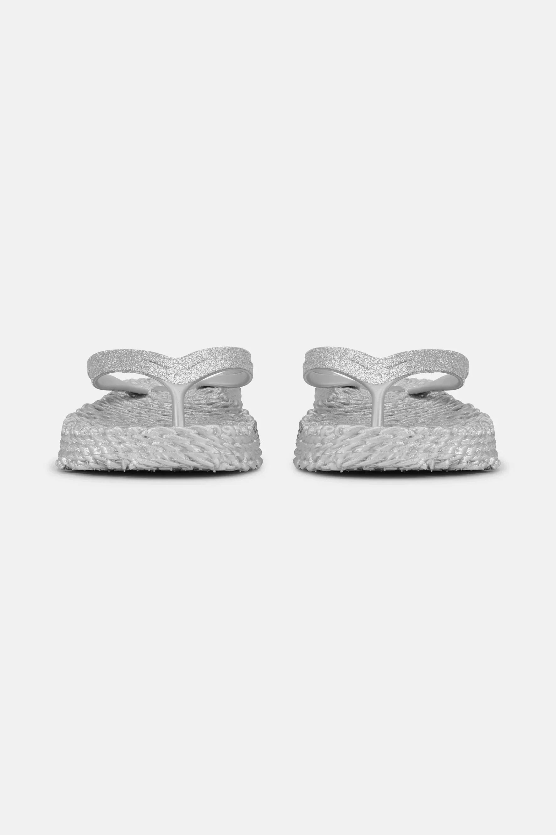 Cheerful Platform Flip Flop Silver