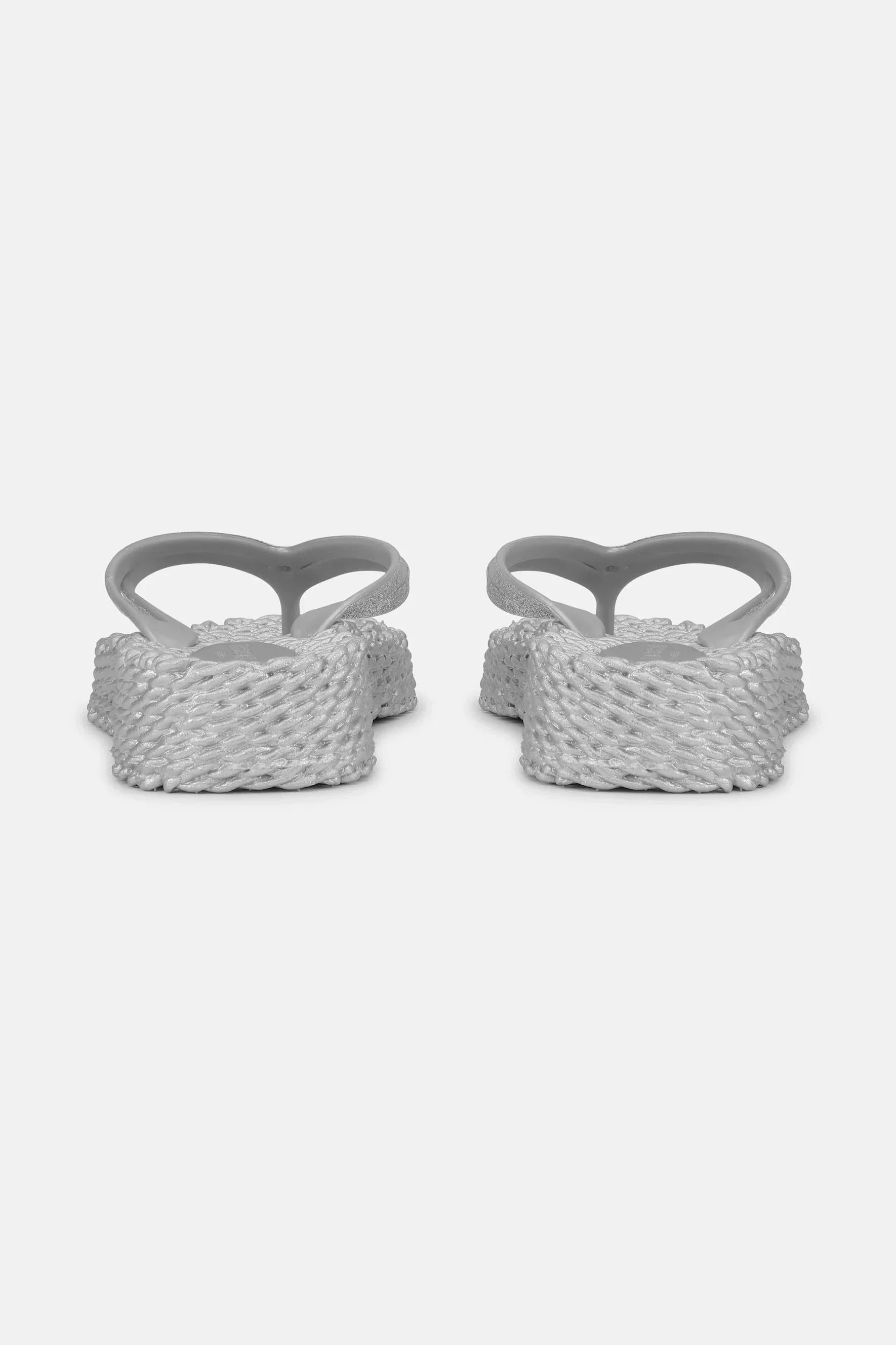 Cheerful Platform Flip Flop Silver