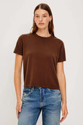 Cotton Cashmere Tee Espresso