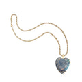 Love Carry Your Heart Labradorite Pendant 18" Grande Rolo