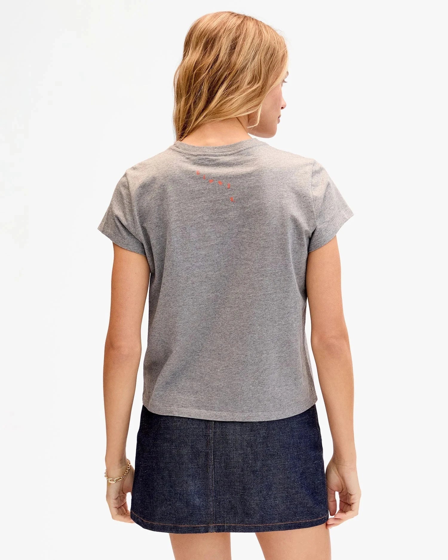 Classic Tee Grey Melange w/ Orange Ciao
