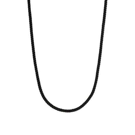 Coco Noir Silk Cord Necklace