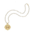 Courage Horse Original Pendant Coin 18" Drawn Link