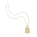 Courage Queen of Diamonds Card Pendant 16-18" Written in the Stars Chain (White)