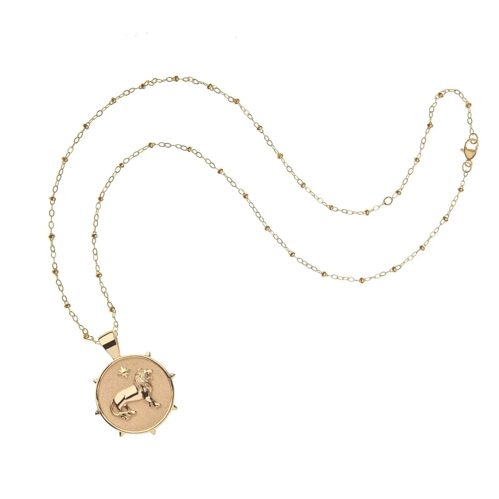 Courage Small Pendant Coin 16-18" Satellite Chain