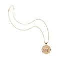Courage Small Pendant Coin 16-18" Classic Rolo