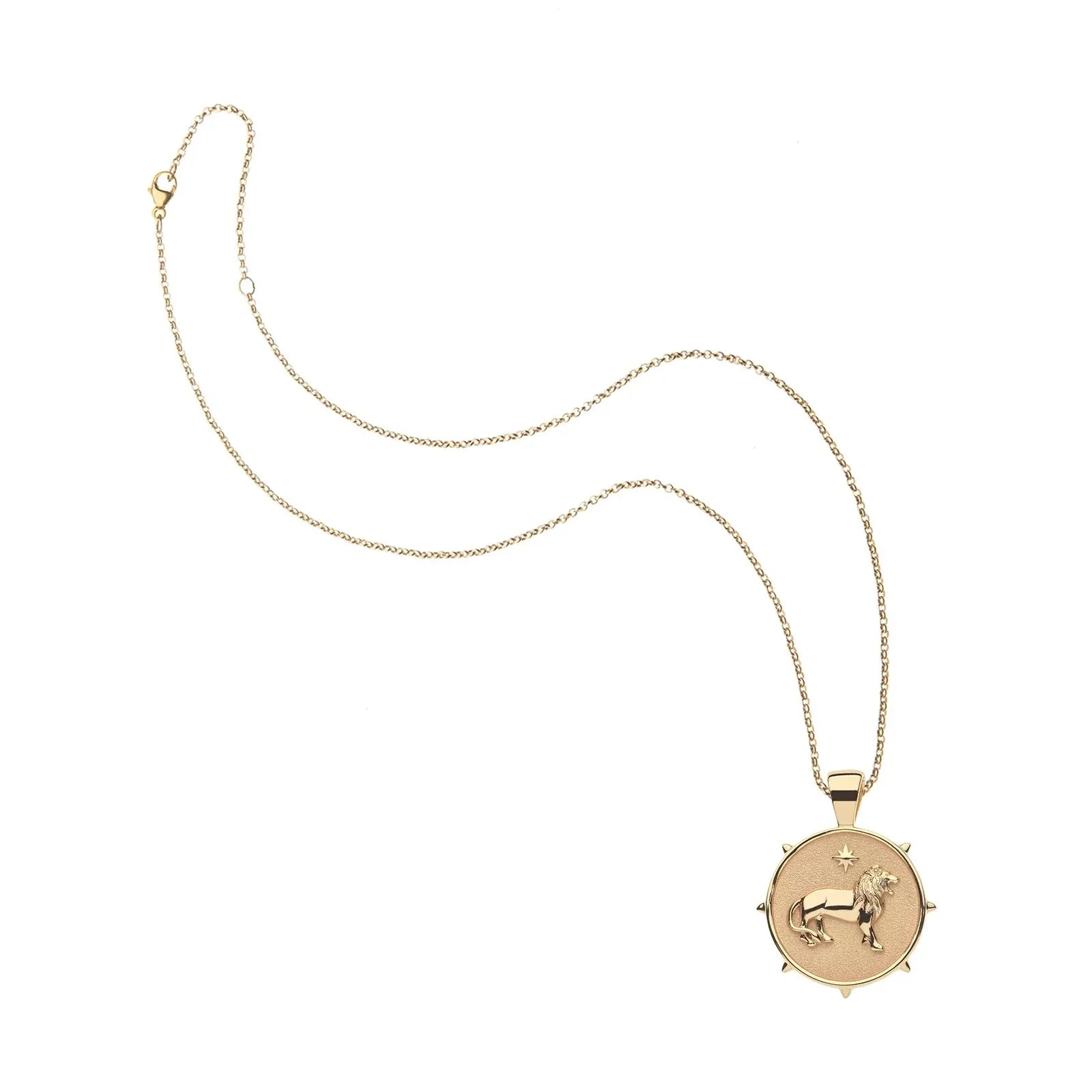 Courage Small Pendant Coin 16-18" Classic Rolo