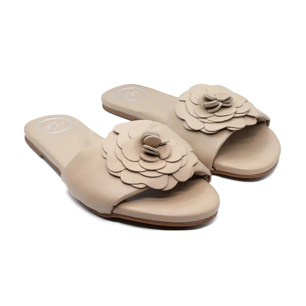 Dahlie Petal Slide Sandal Bistro