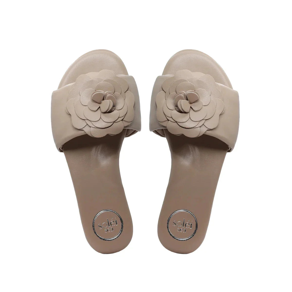 Dahlie Petal Slide Sandal Bistro