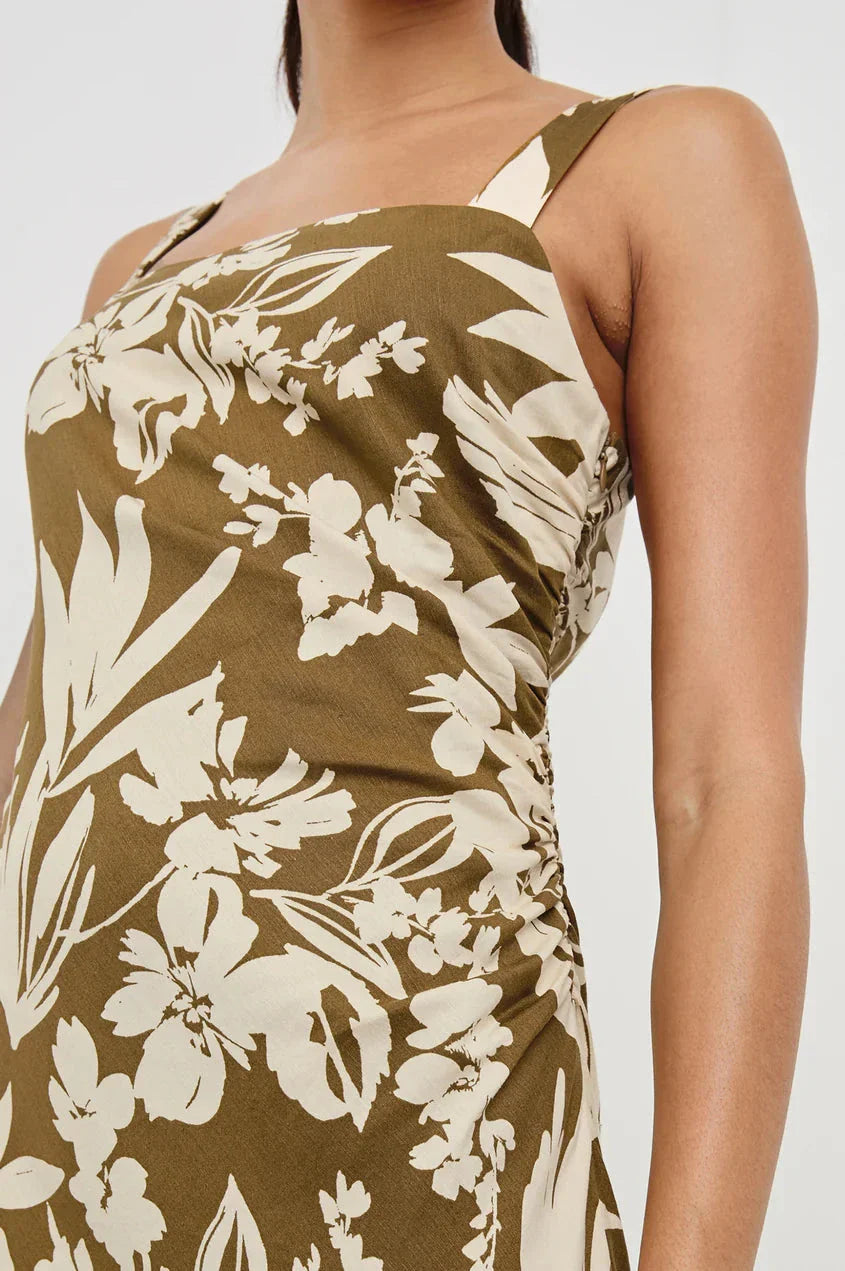 Damaris Dress Olive Tropic