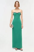 Riona Bustier Gown Kelly Green