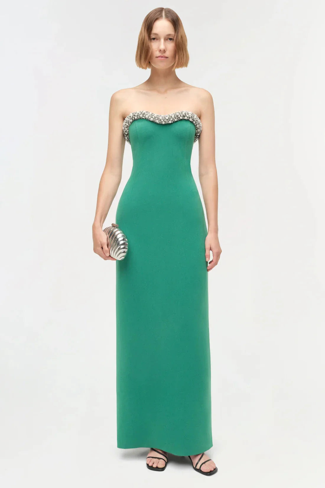 Riona Bustier Gown Kelly Green
