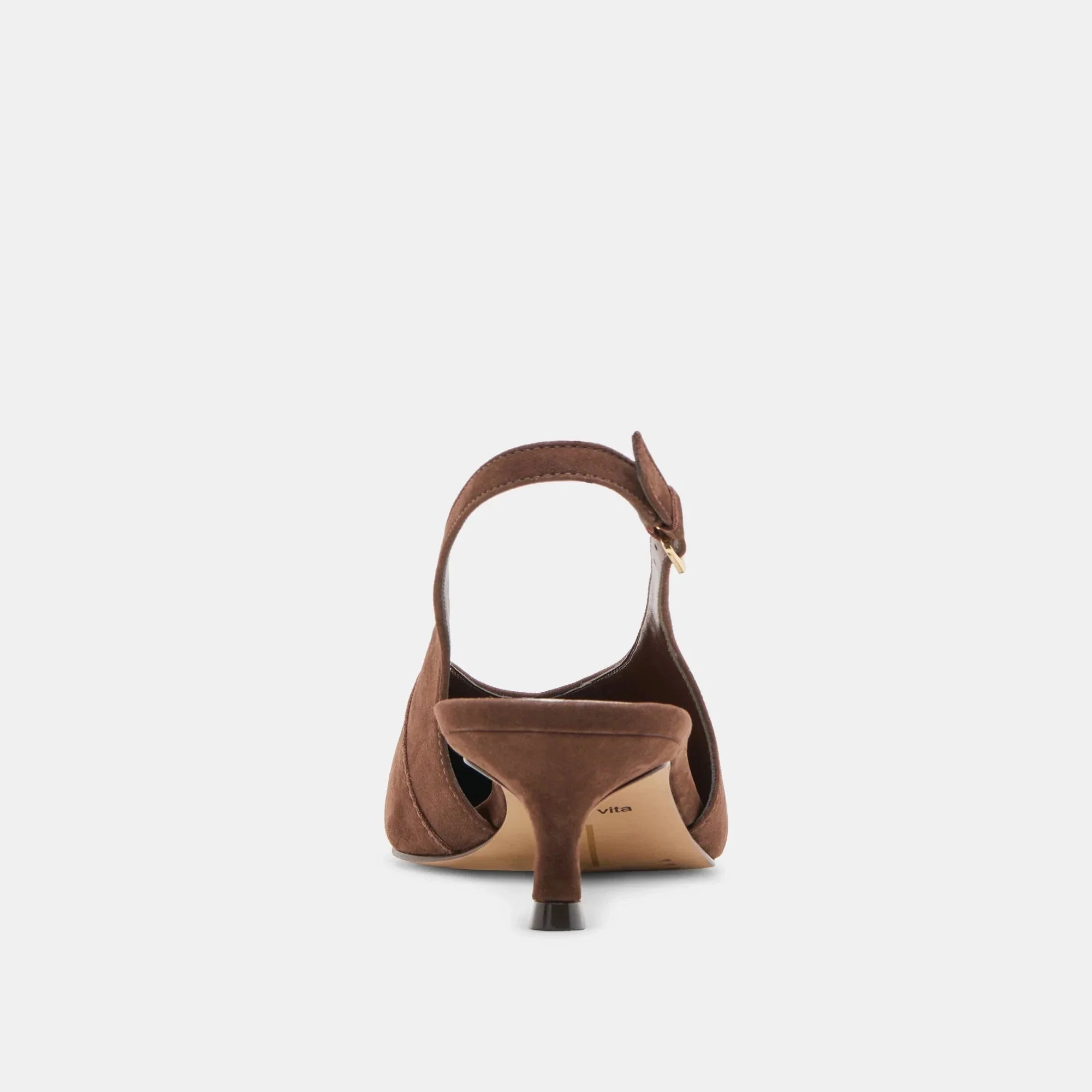 Alenna Heels Dark Brown Suede
