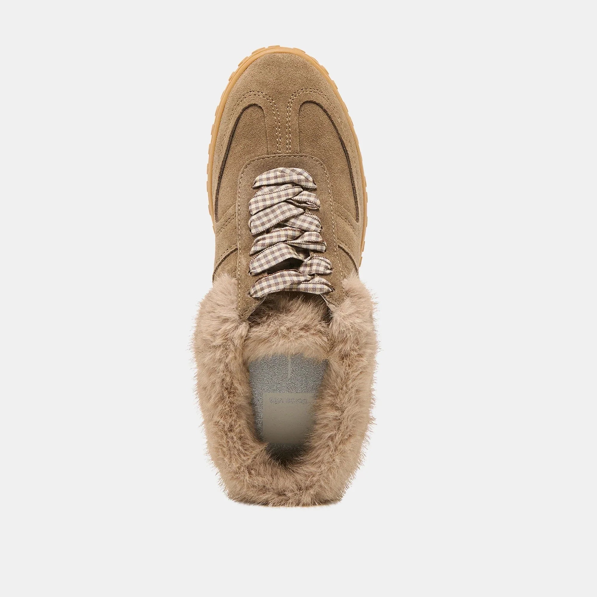 Izzey Plush Sneaker Olive Suede