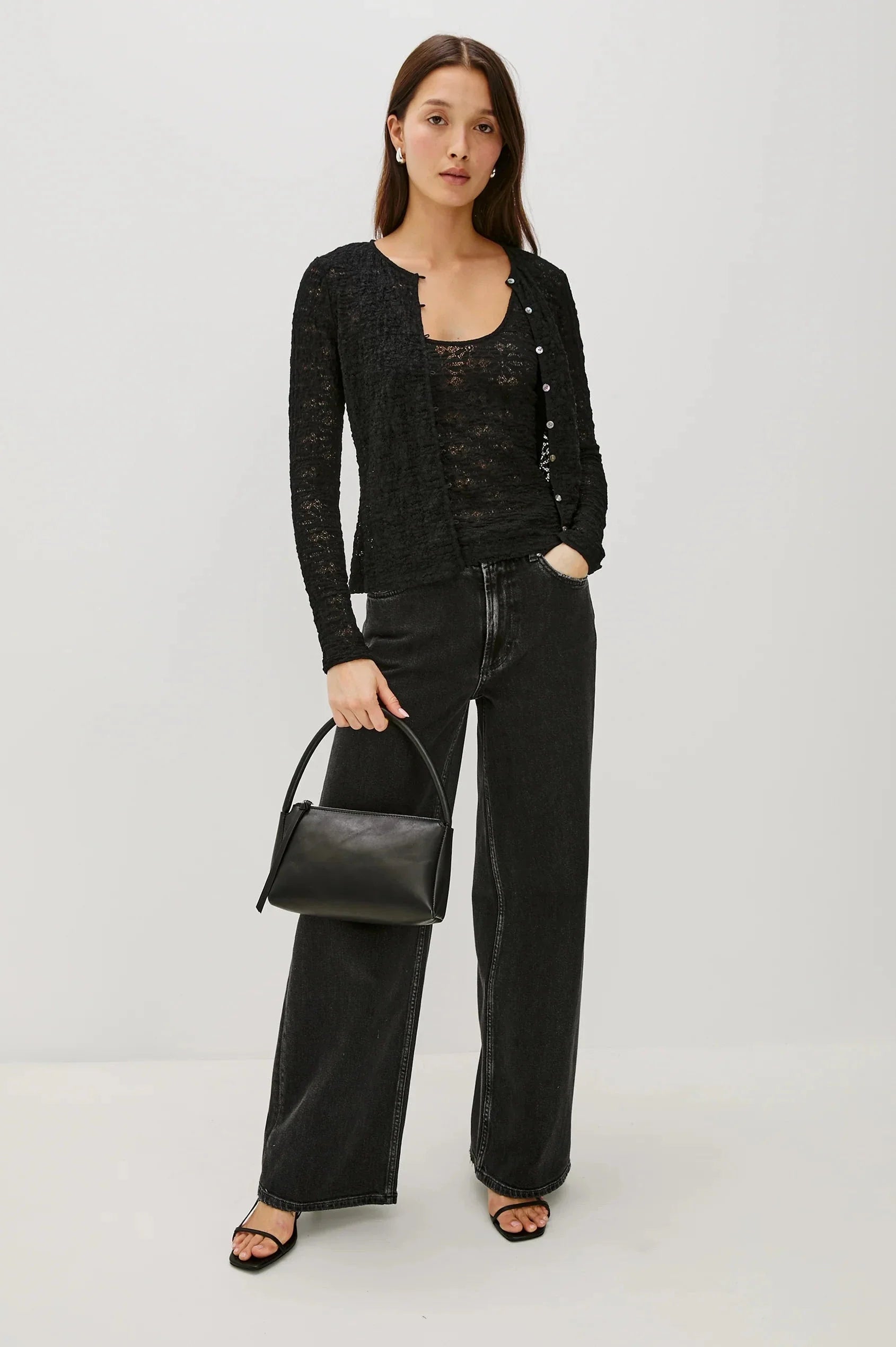 Donya Top Black Lace