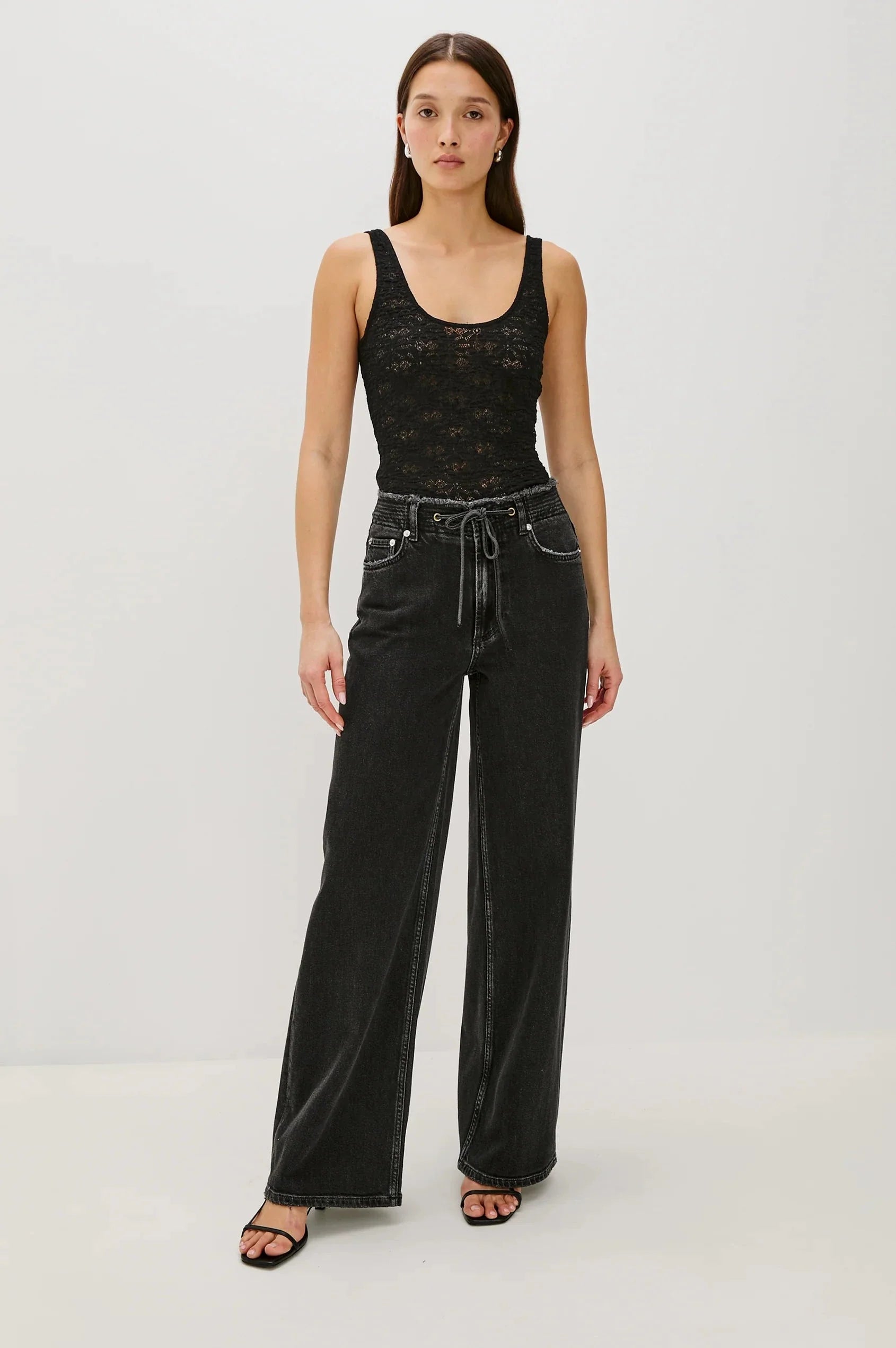 Donya Top Black Lace