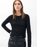 Ellie Lace Tee Black