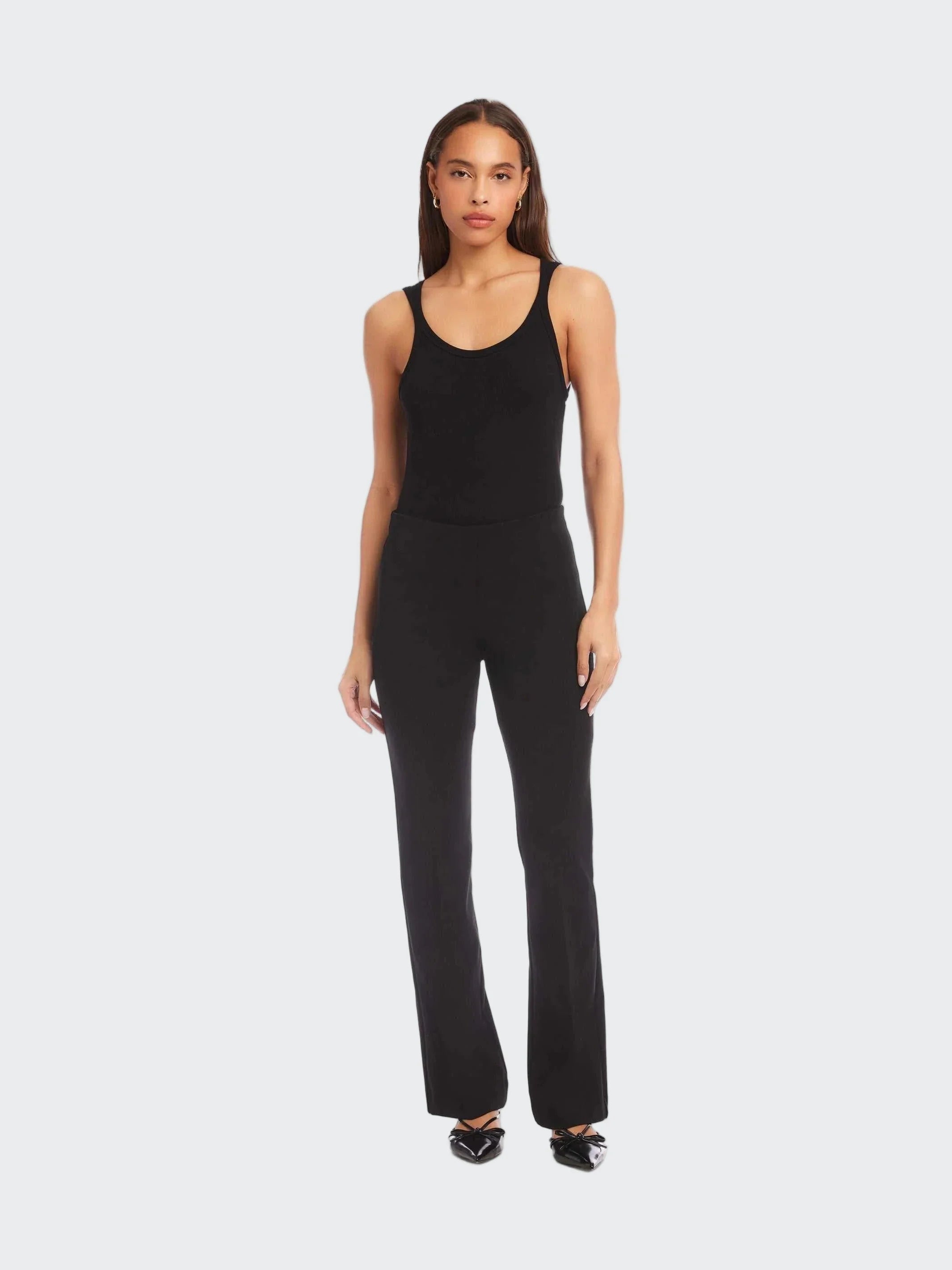 City Bootcut Pants Black