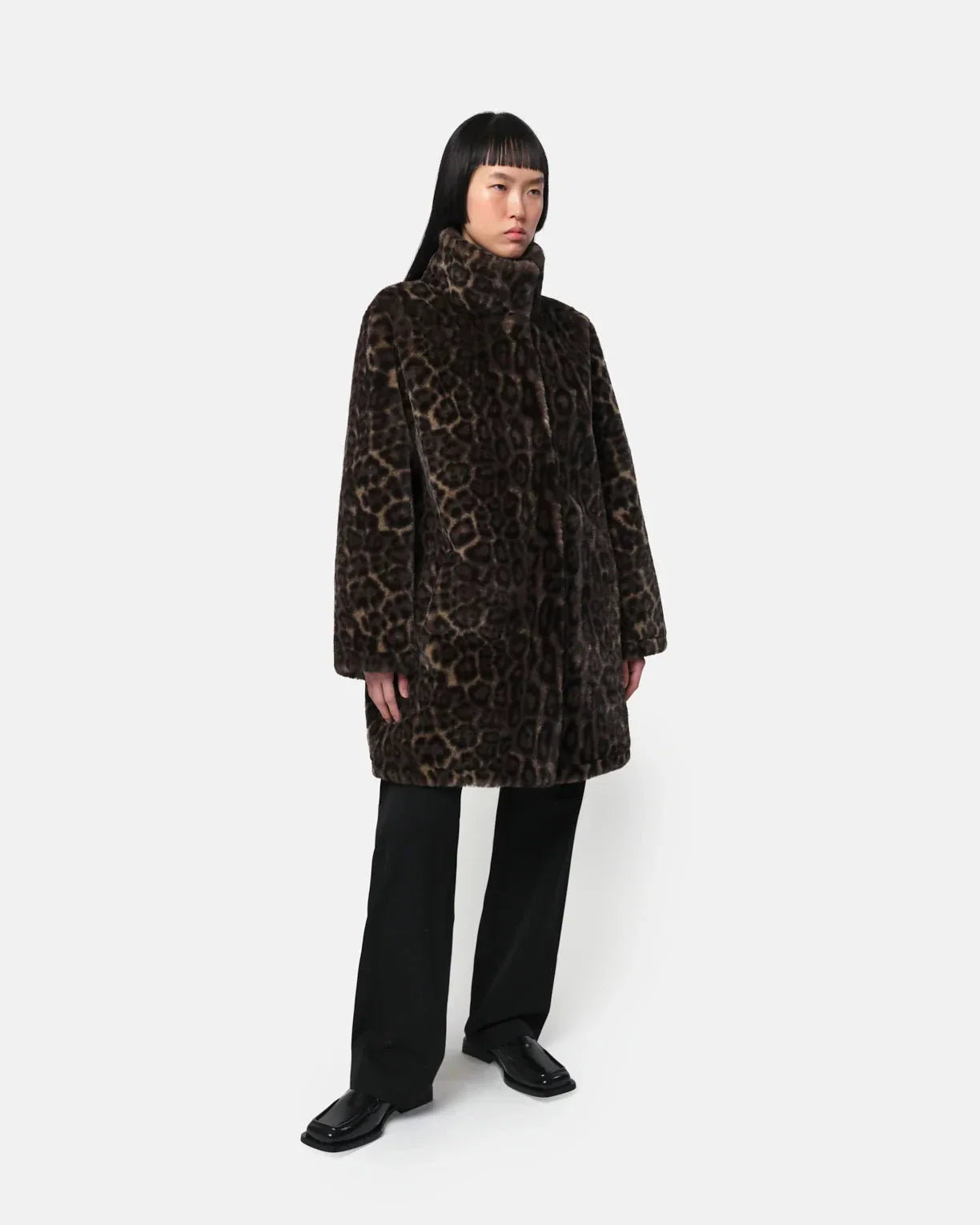 Blair Coat Dark Leopard