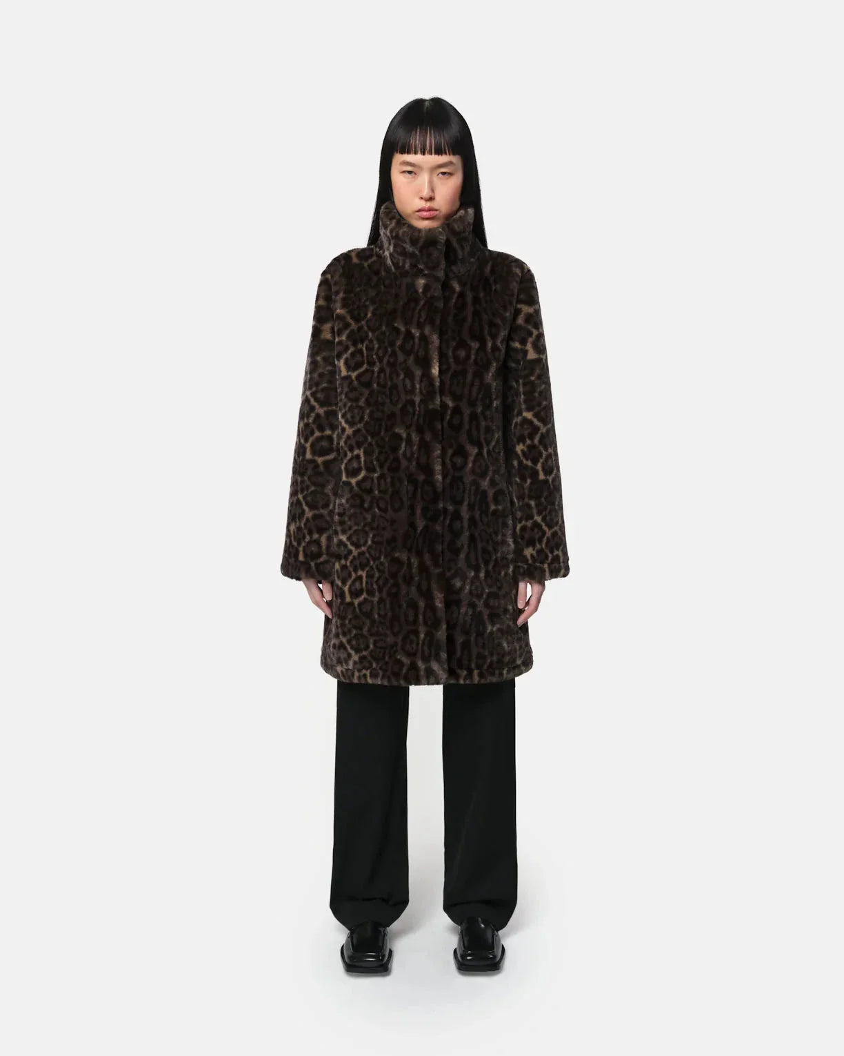 Blair Coat Dark Leopard