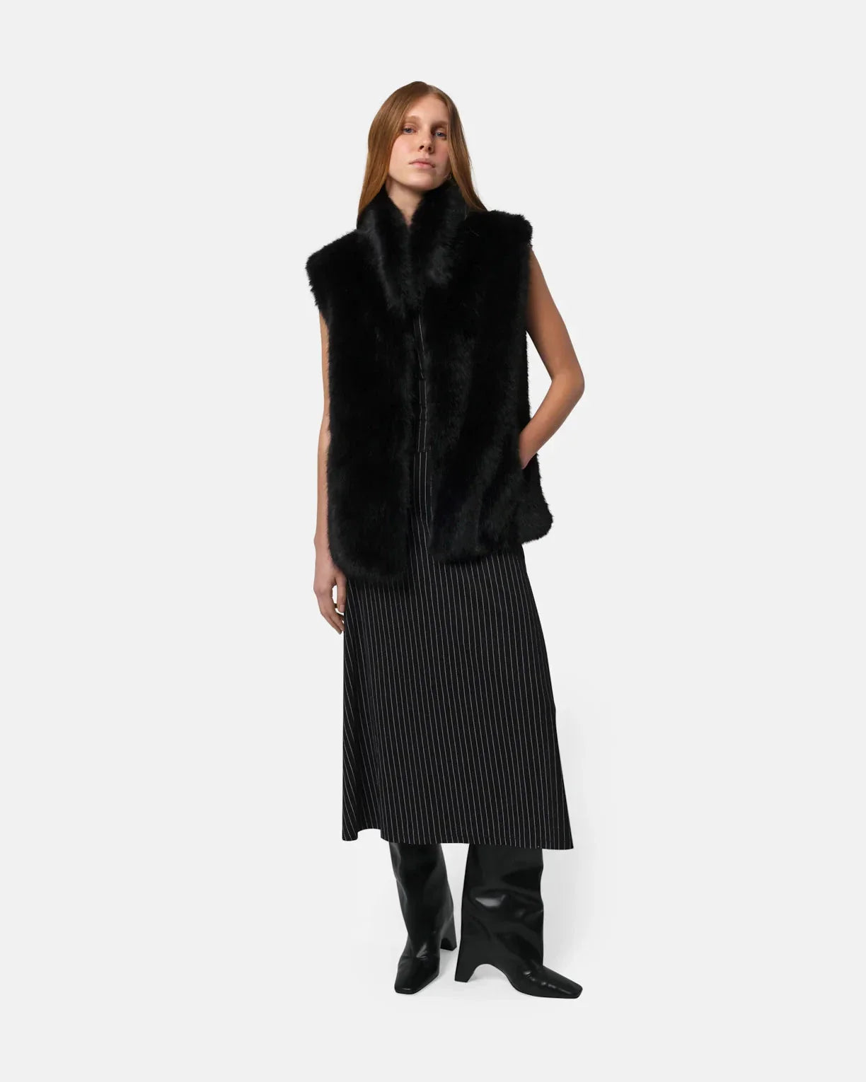 Laila Sable Vest Noir
