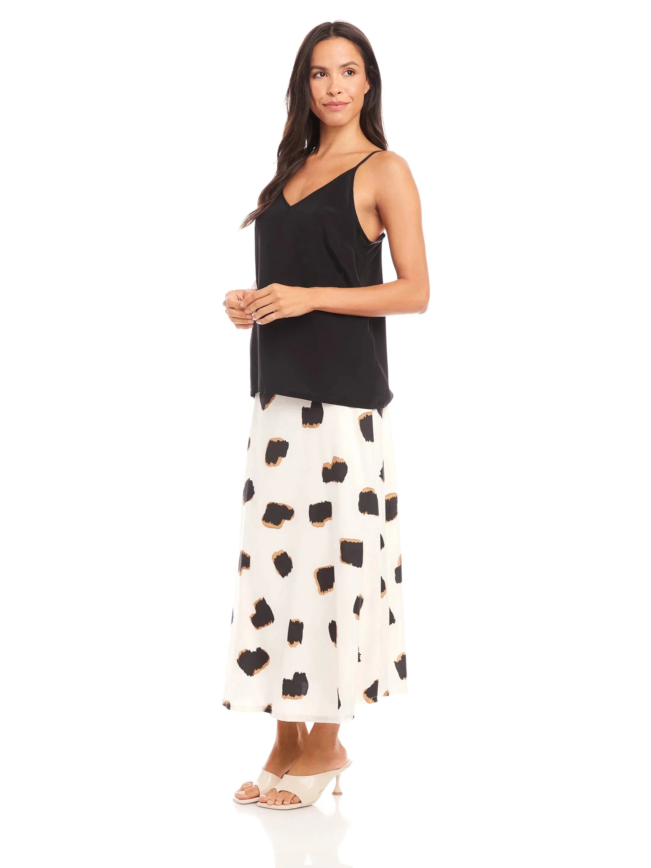 Carys Silk Cami Black