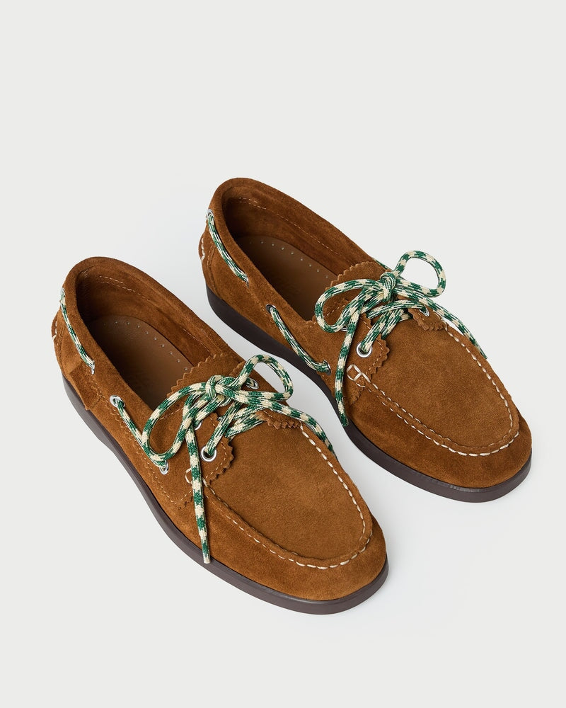 Franco Suede Boat Shoe Cacao