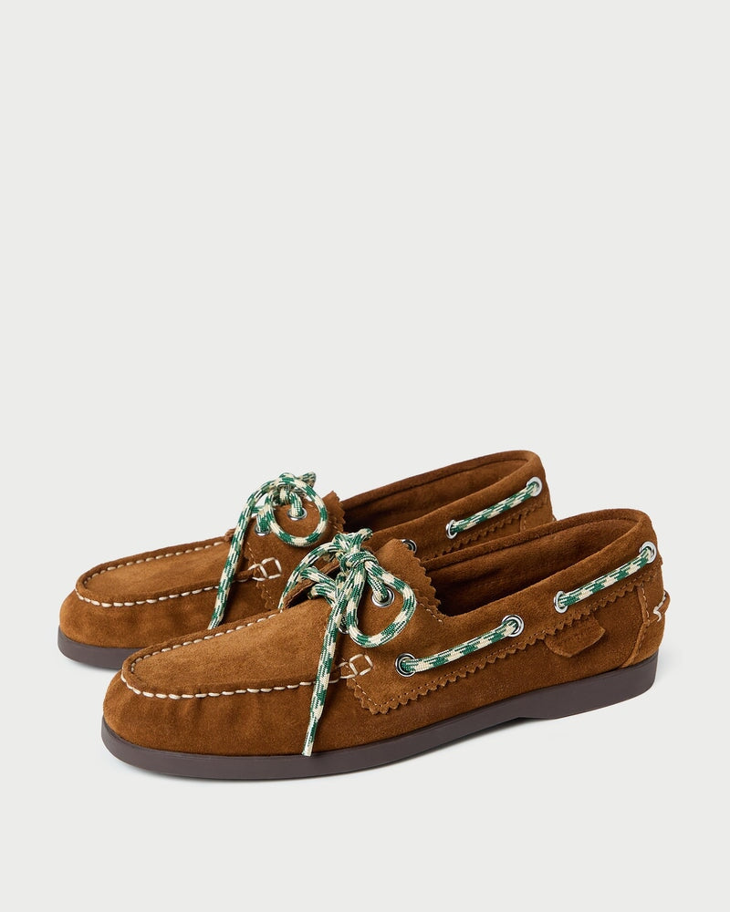 Franco Suede Boat Shoe Cacao