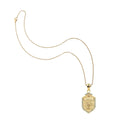 Faith Shield Pendant 16-18" Classic Rolo