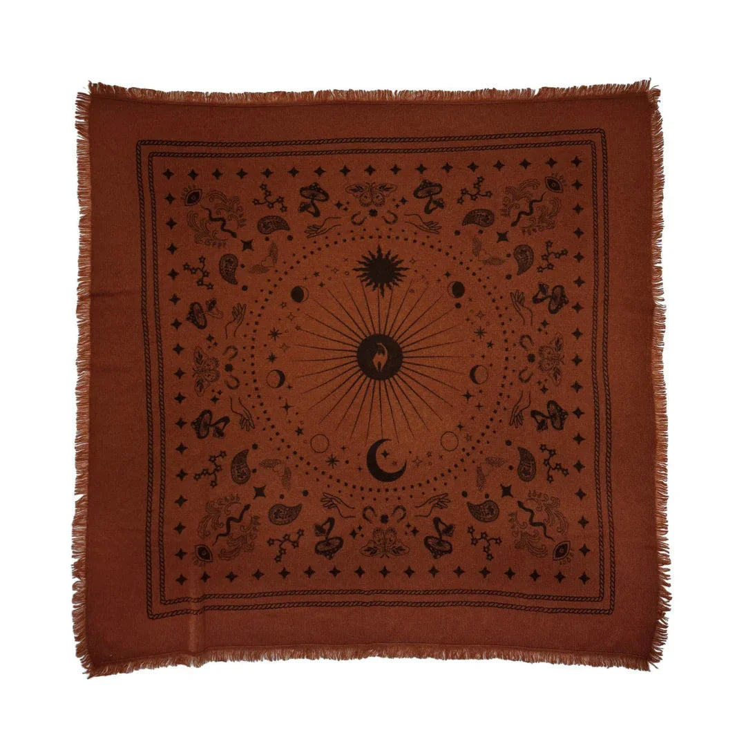 Cosmic Rodeo Bandana Wrap Rust/Navy