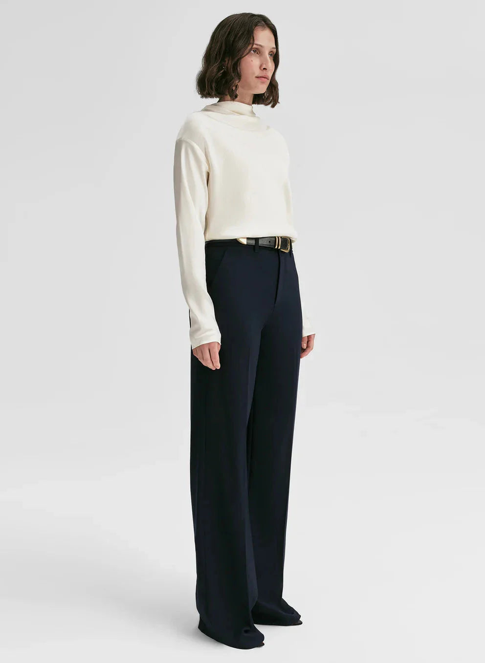 Georgia Satin Top Cream