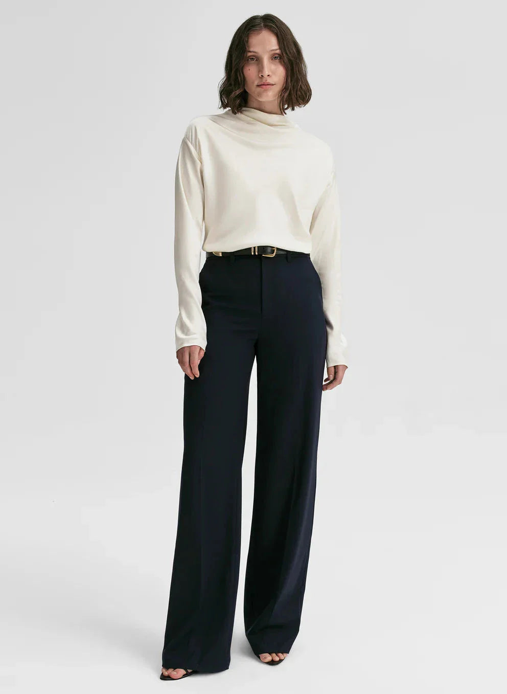 Georgia Satin Top Cream