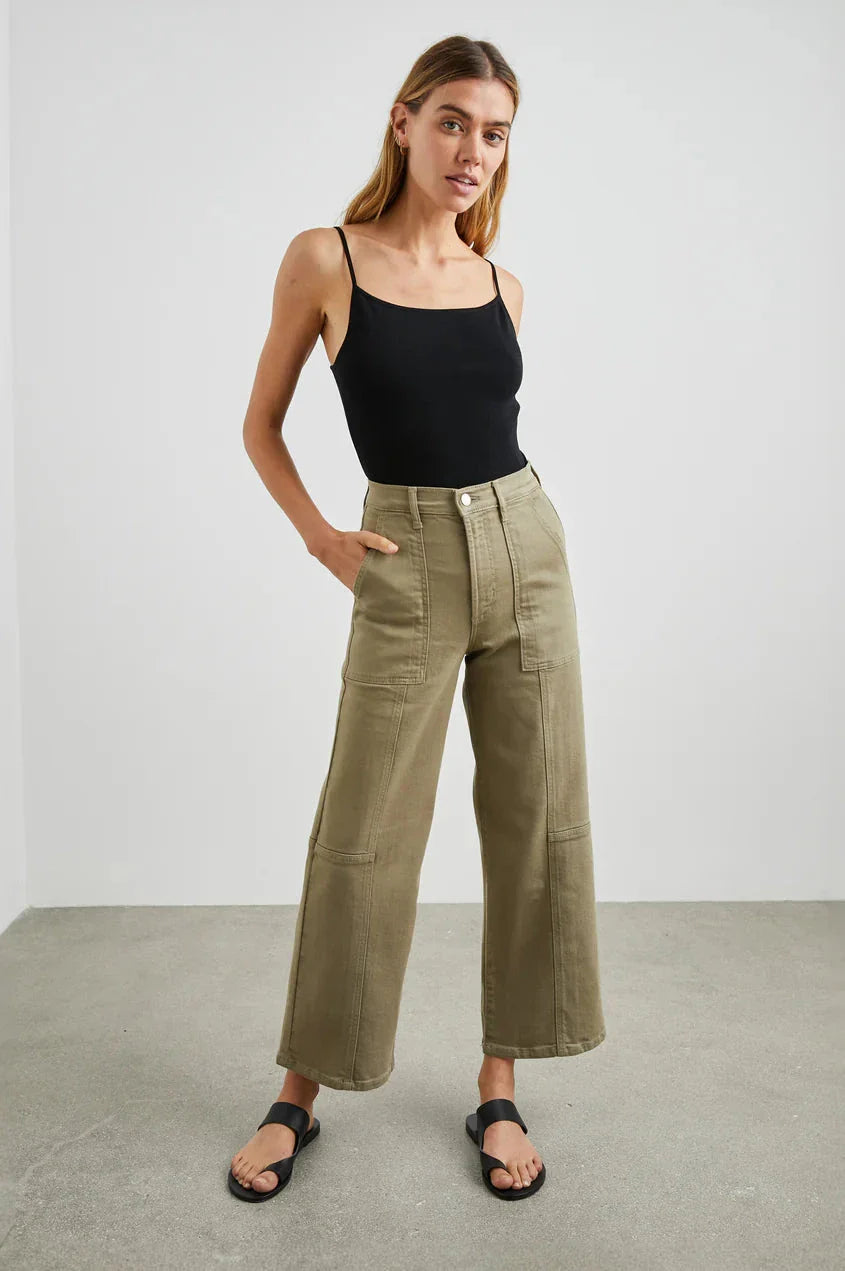 Getty Crop Utility Washed Olive