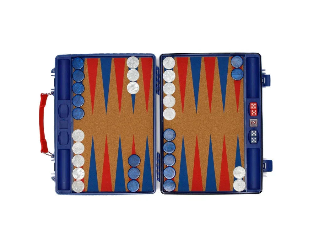Navy Backgammon Board