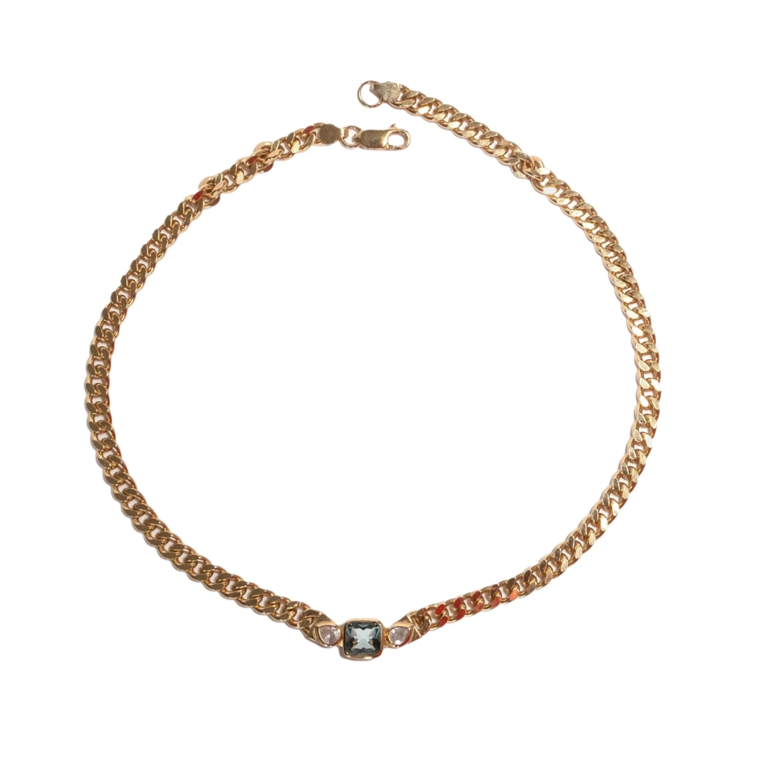 Giulia Necklace Aquamarine