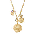 Carmen Charm Necklace Antique Gold