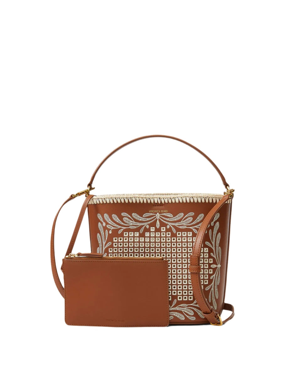 Eyelet Whipstitch Feedbag Hazelwood/Natural