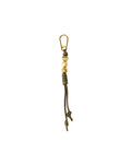 Vegan Leather Beaded Bag Charm Cypress