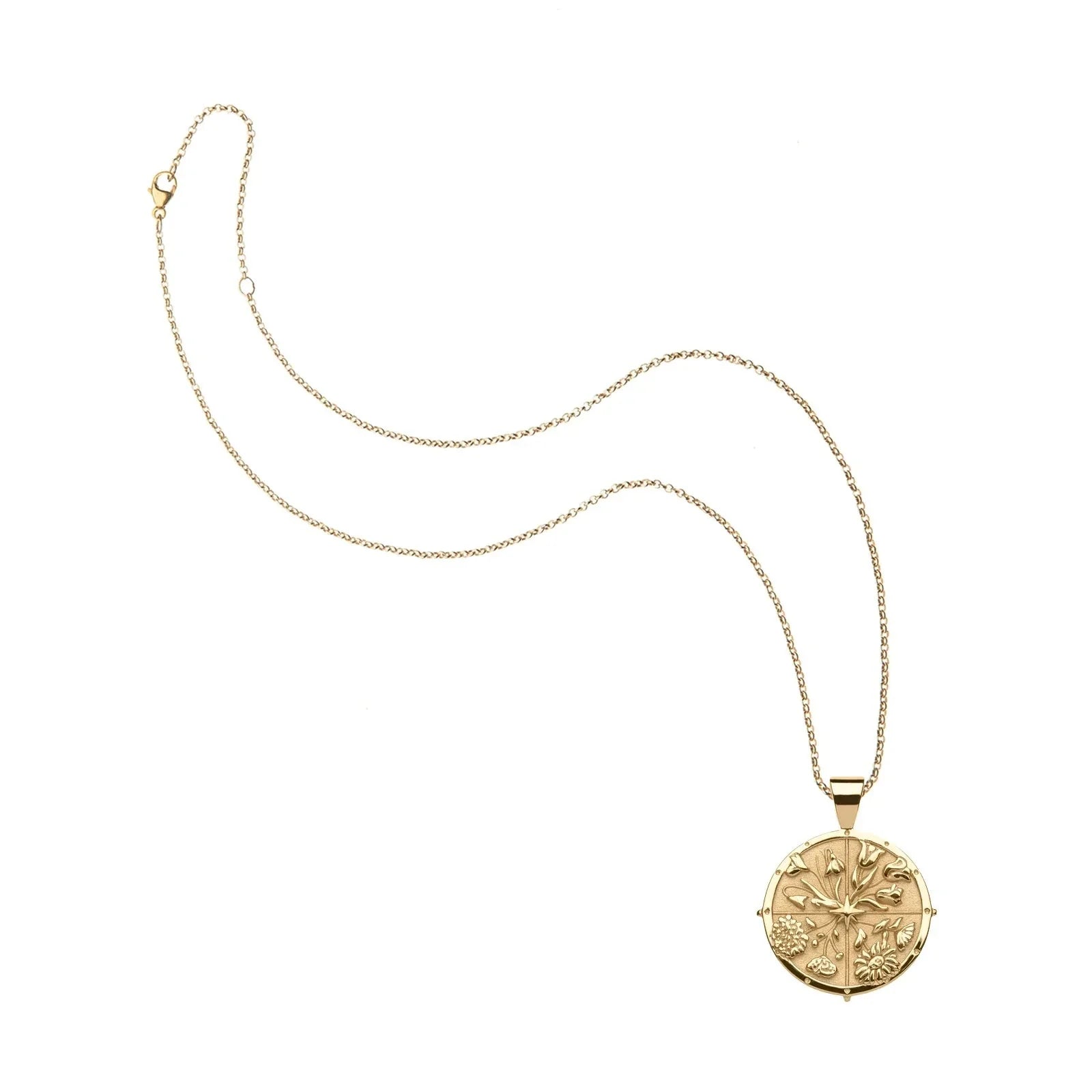 Hope Small Pendant Coin 16-18" Classic Rolo
