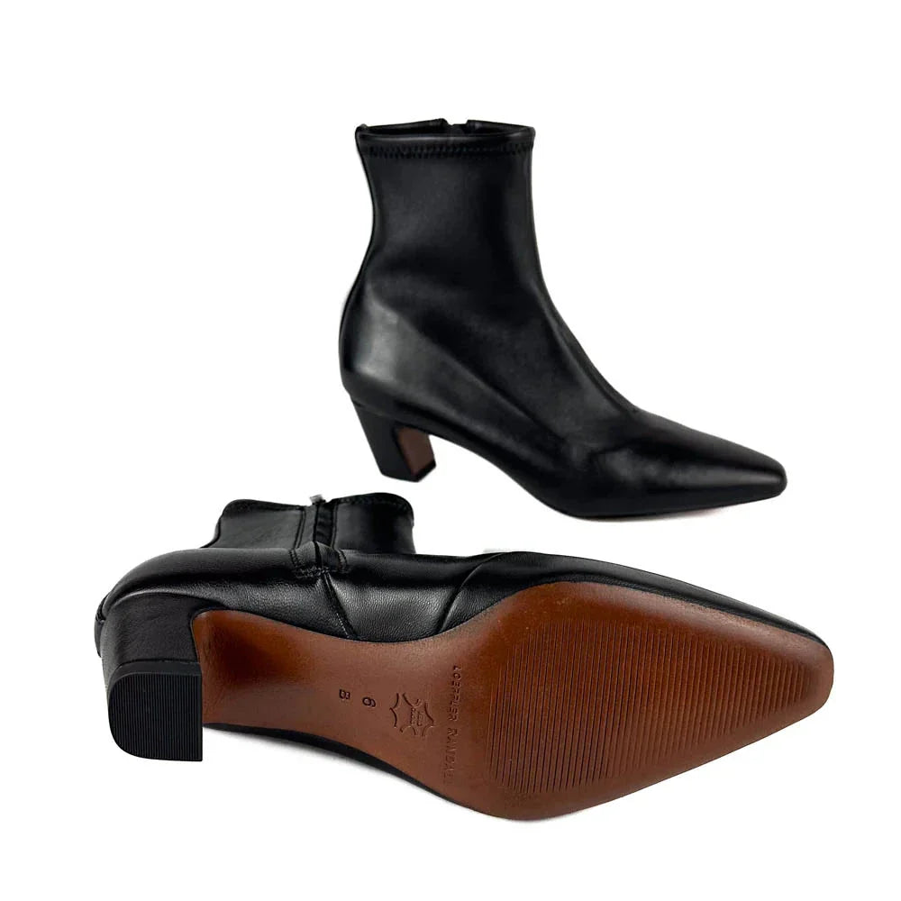 Doria Kicked Heel Ankle Boot Black