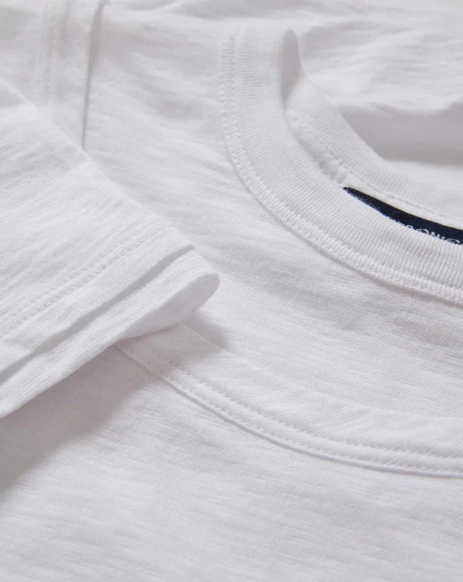 Damian Double-Collar T-Shirt White